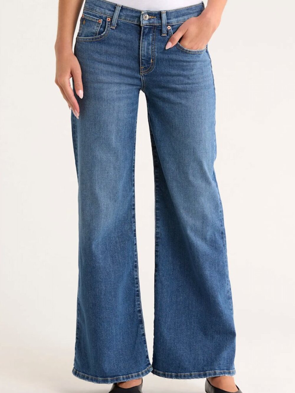 NWT ÉTICA Romi French Wide Leg Jeans in Tide – Size 29